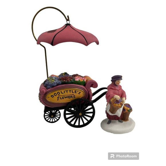 Department 56 VINTAGE 1993 Chelsea Market Flower Monger & Cart Dickens RETIRED - Picture 5 of 5
